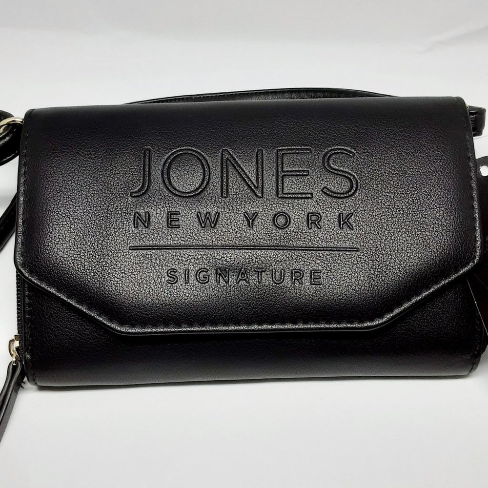 JONES NEW YORK Leather Crossbody Black - NWT